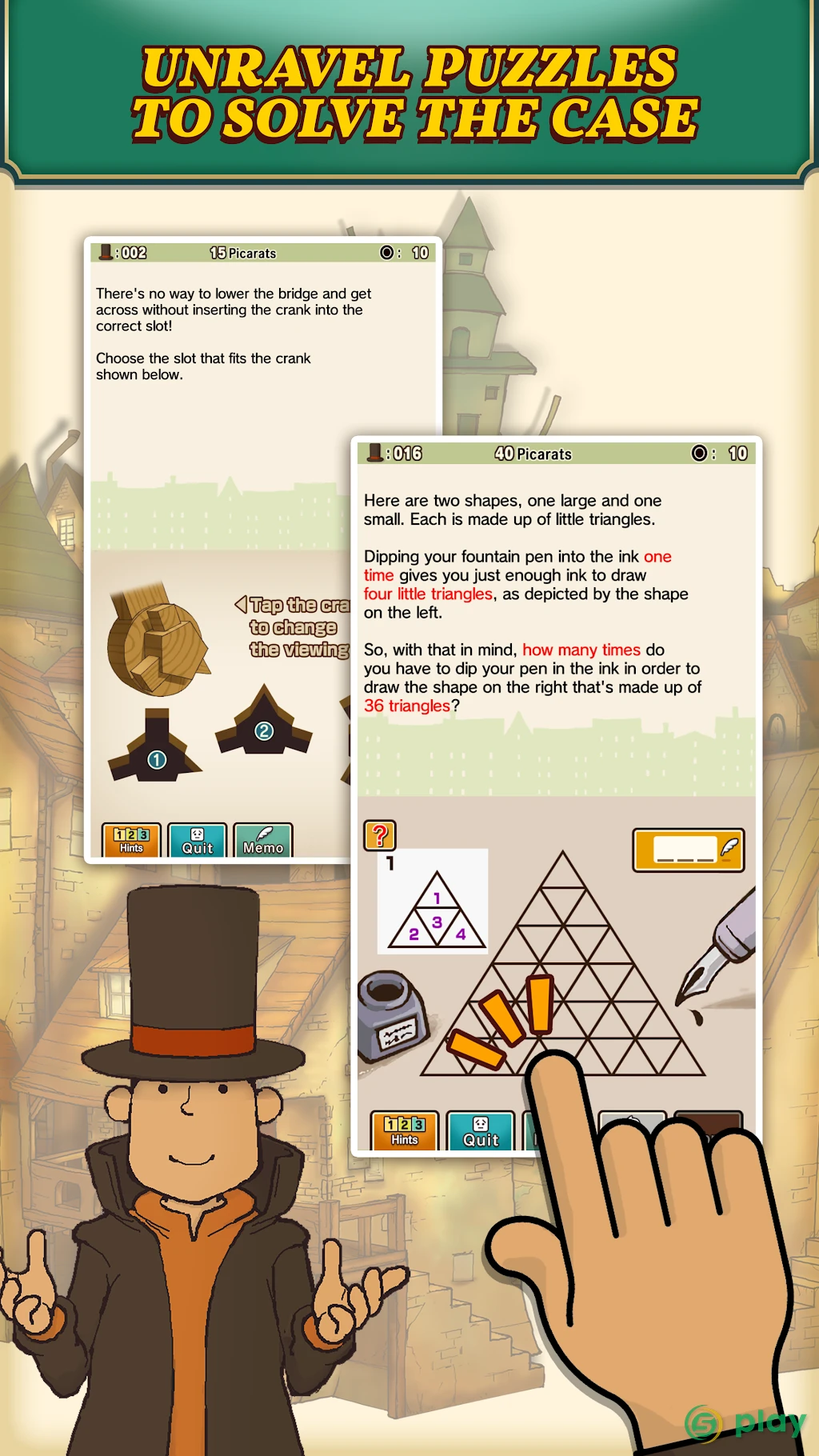 Layton: Curious Village in HD — скриншот 3