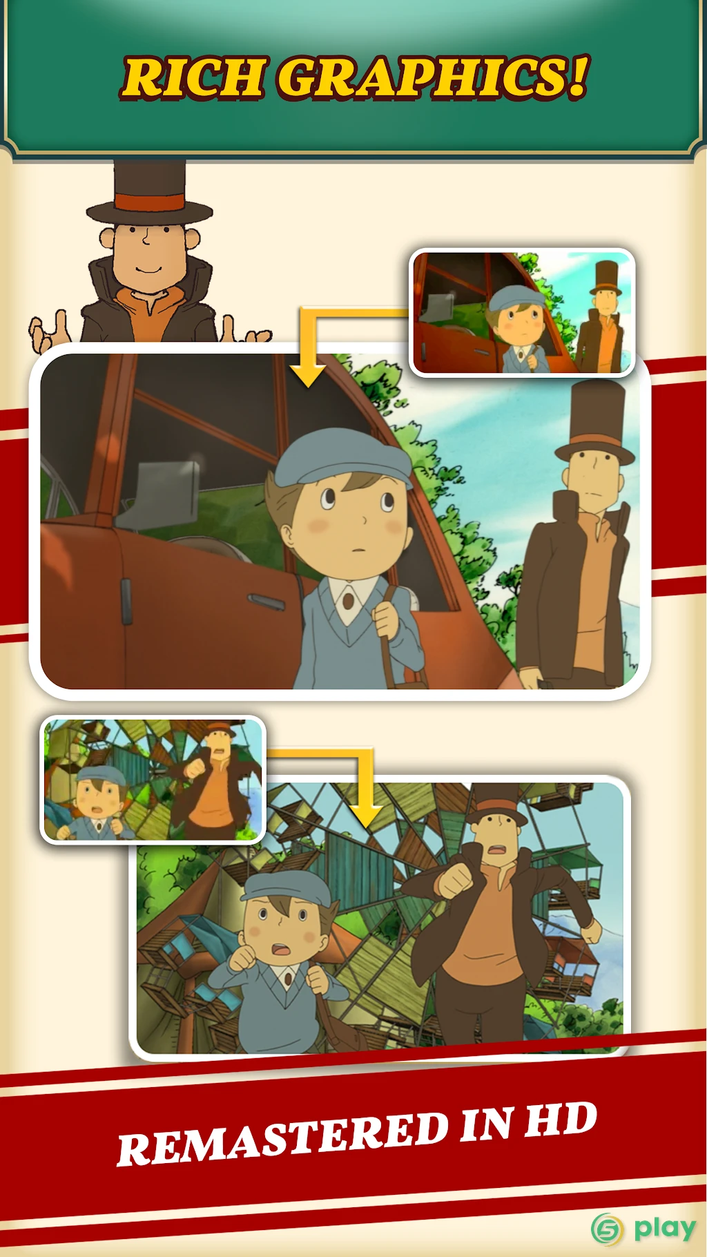 Layton: Curious Village in HD — скриншот 5
