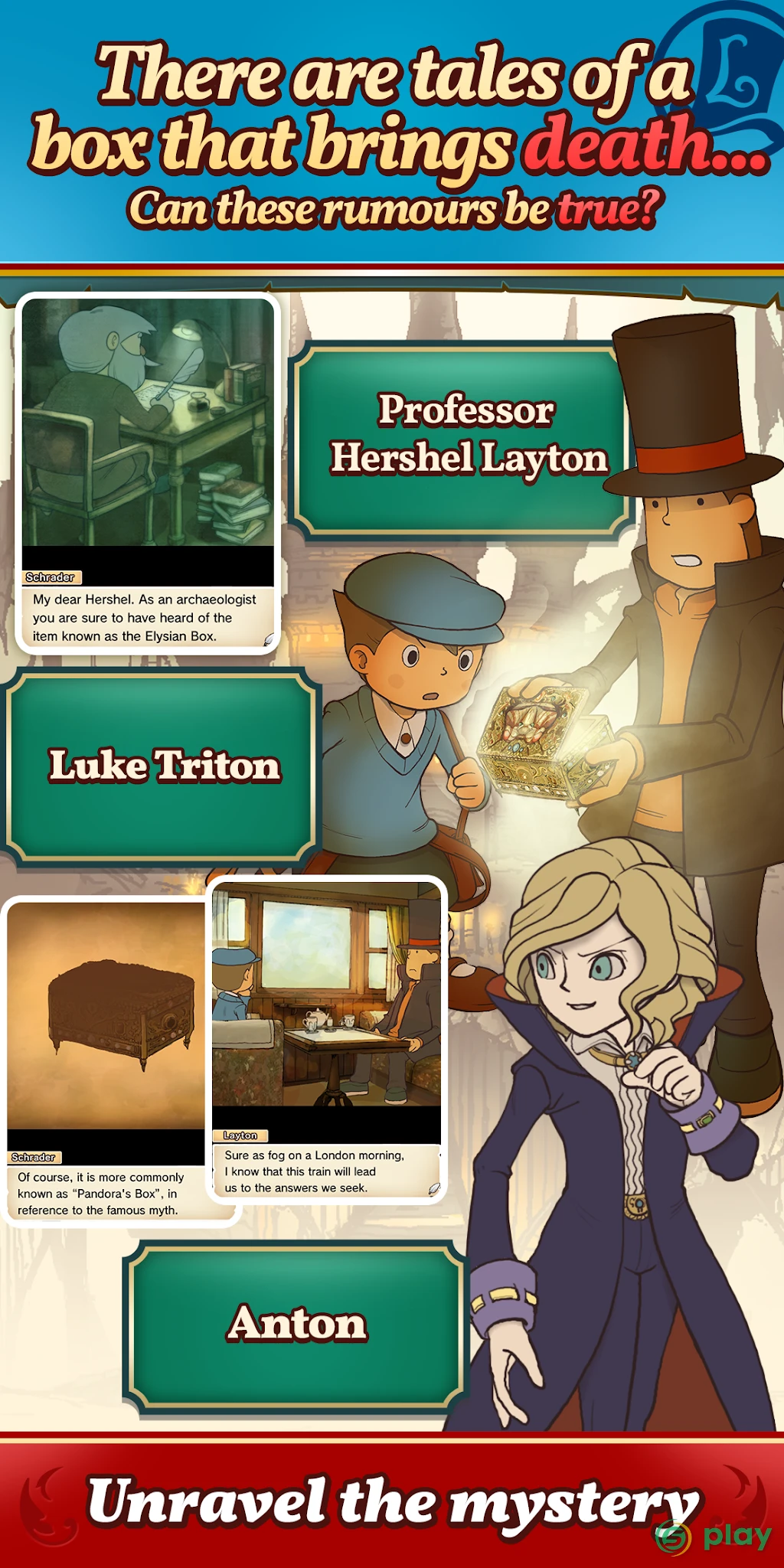 Layton: Pandora's Box in HD — скриншот 2