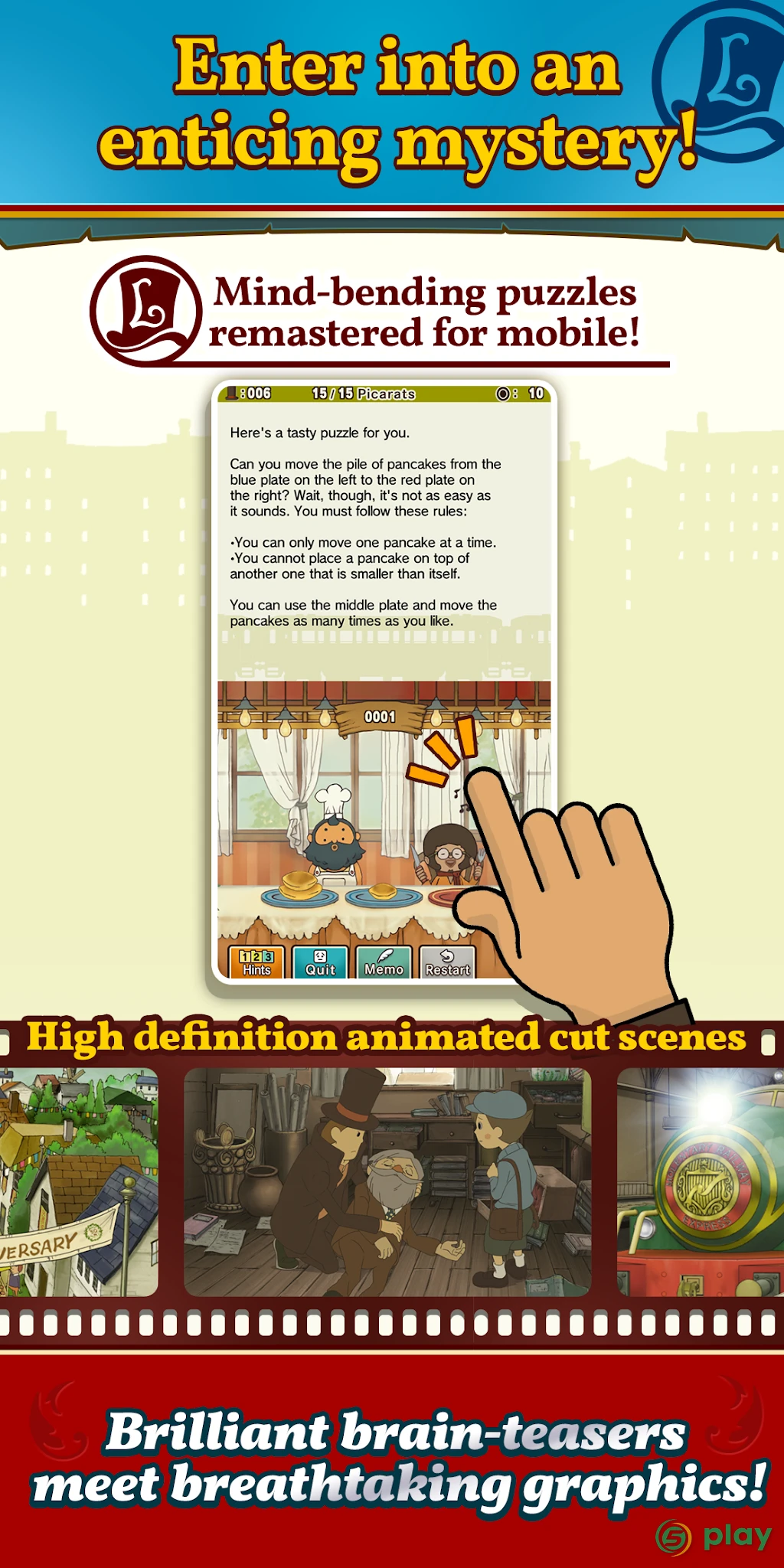 Layton: Pandora's Box in HD — скриншот 3
