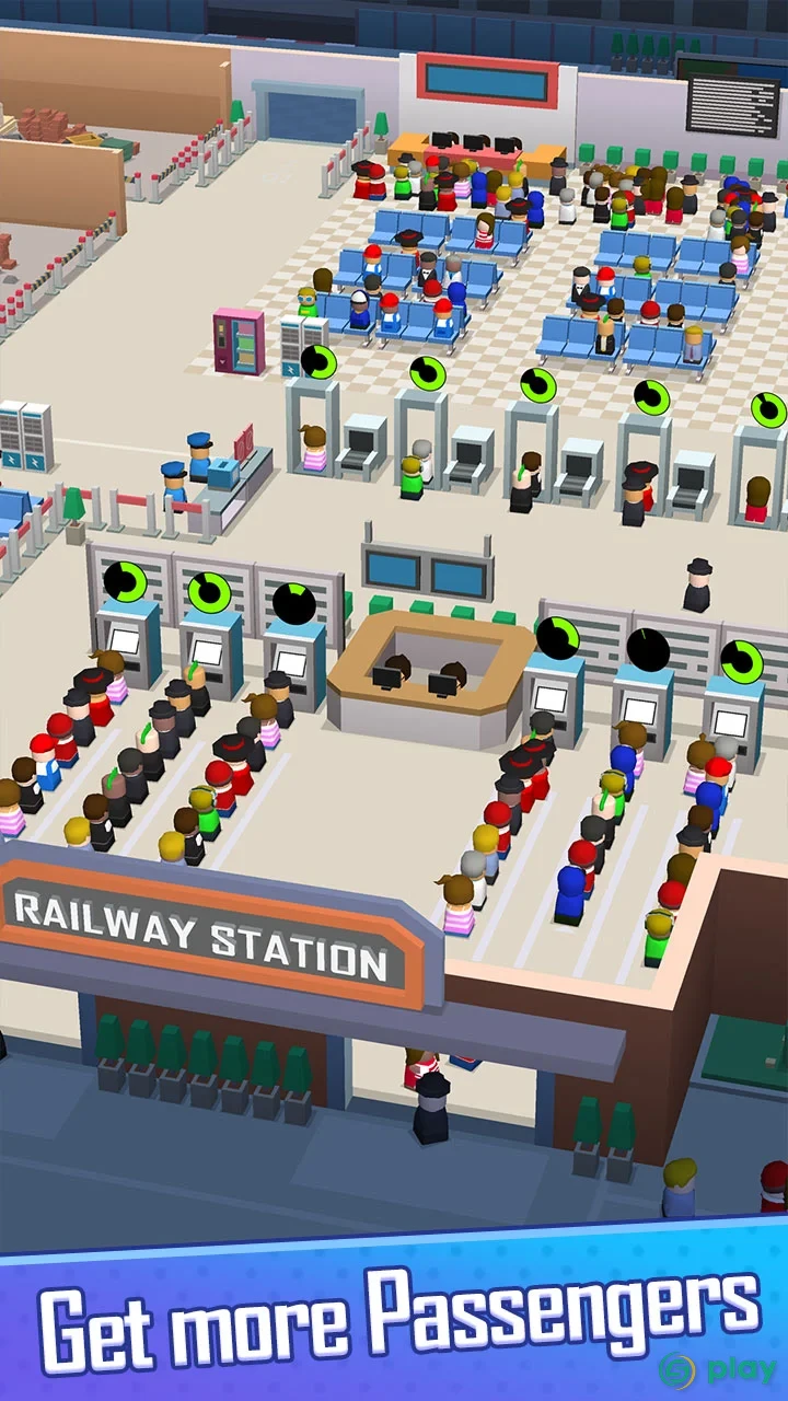 Idle Raiway Tycoon — скриншот 4
