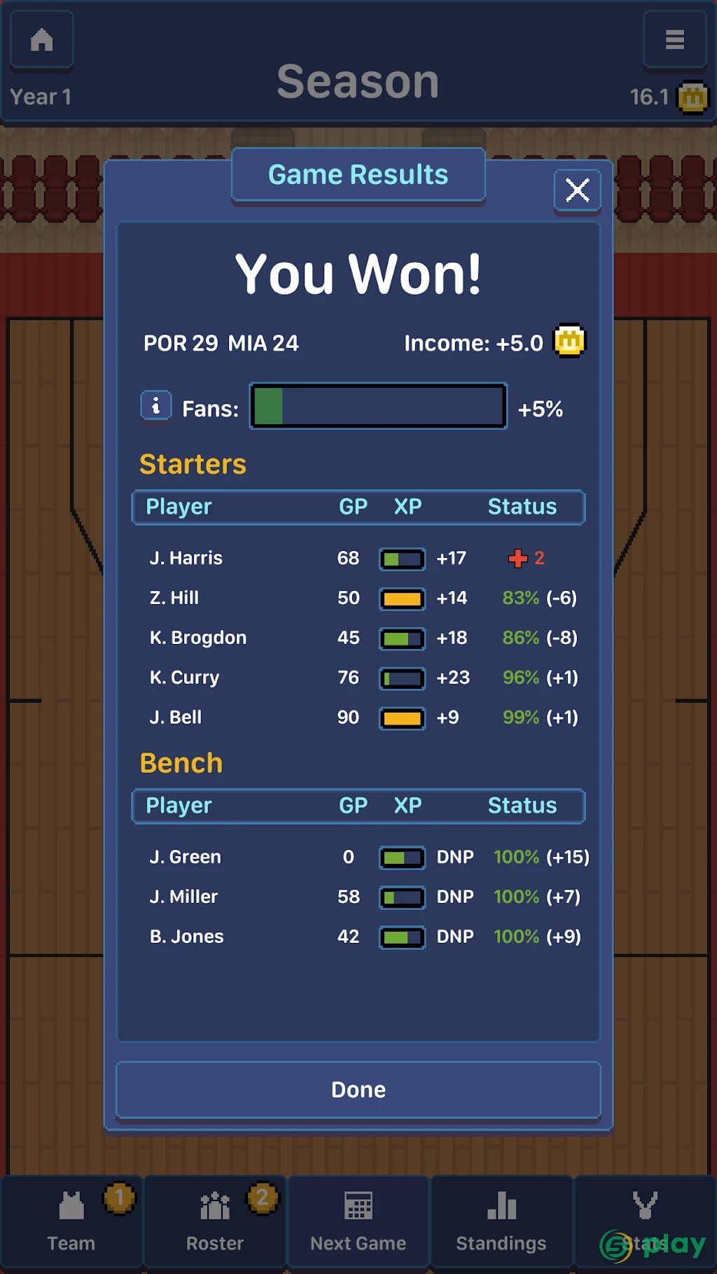 Hoop League Tactics — скриншот 7