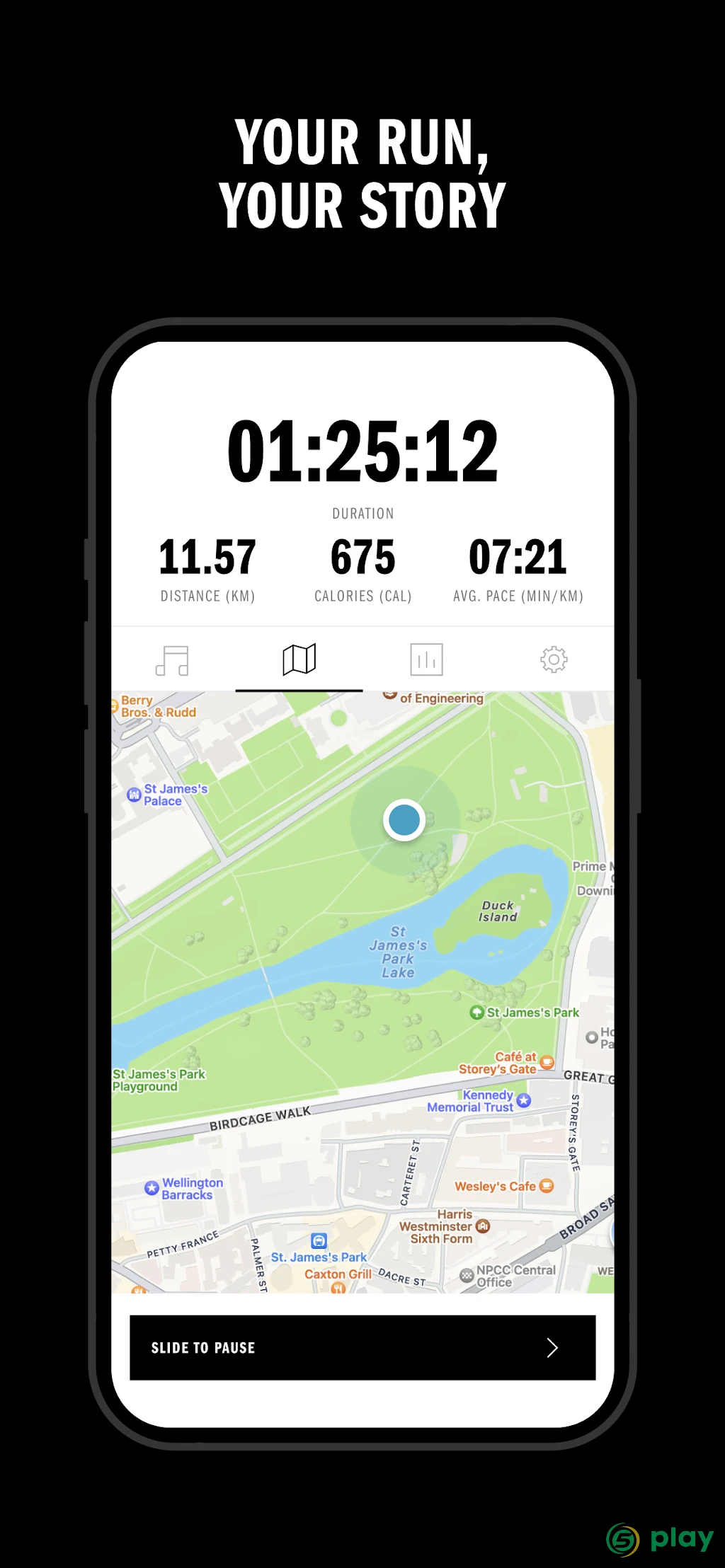 Фитнес трекер для бега от adidas Runtastic — скриншот 1