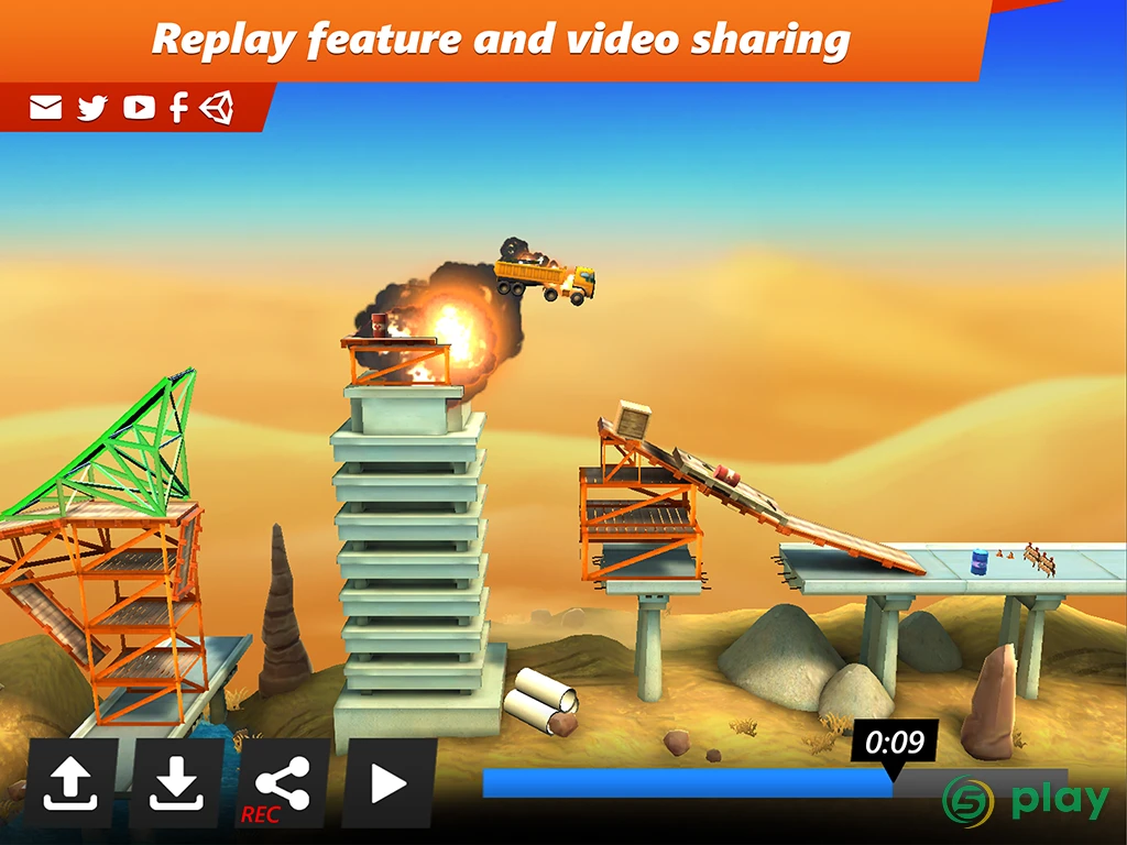 Bridge Constructor Portal — скриншот 10