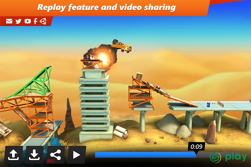 Bridge Constructor Portal — скриншот 4