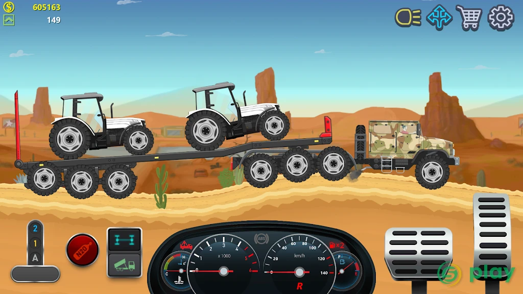 Дальнобойщики 2D грузовик симулятор — скриншот 2