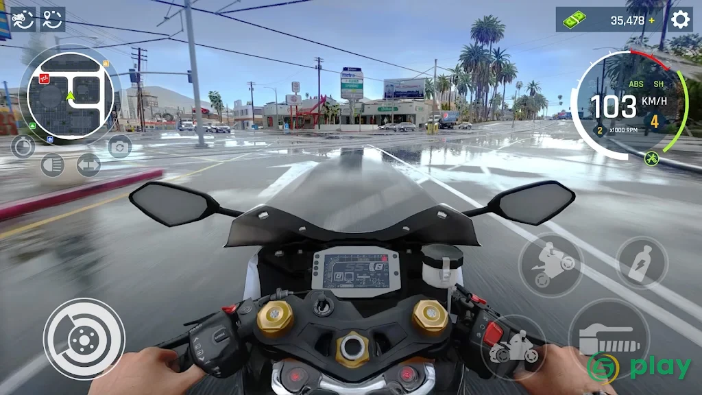 Real Moto Driving Racing World — скриншот 2