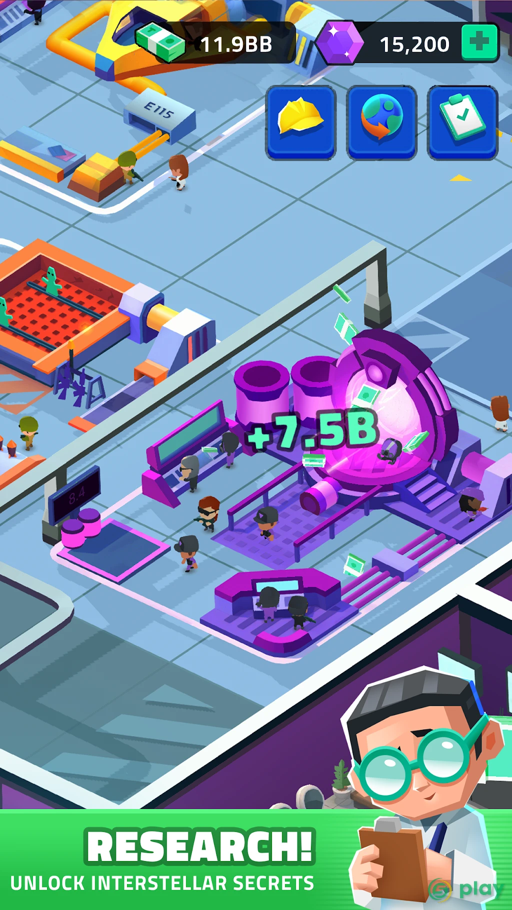 Idle Area 51 — скриншот 2