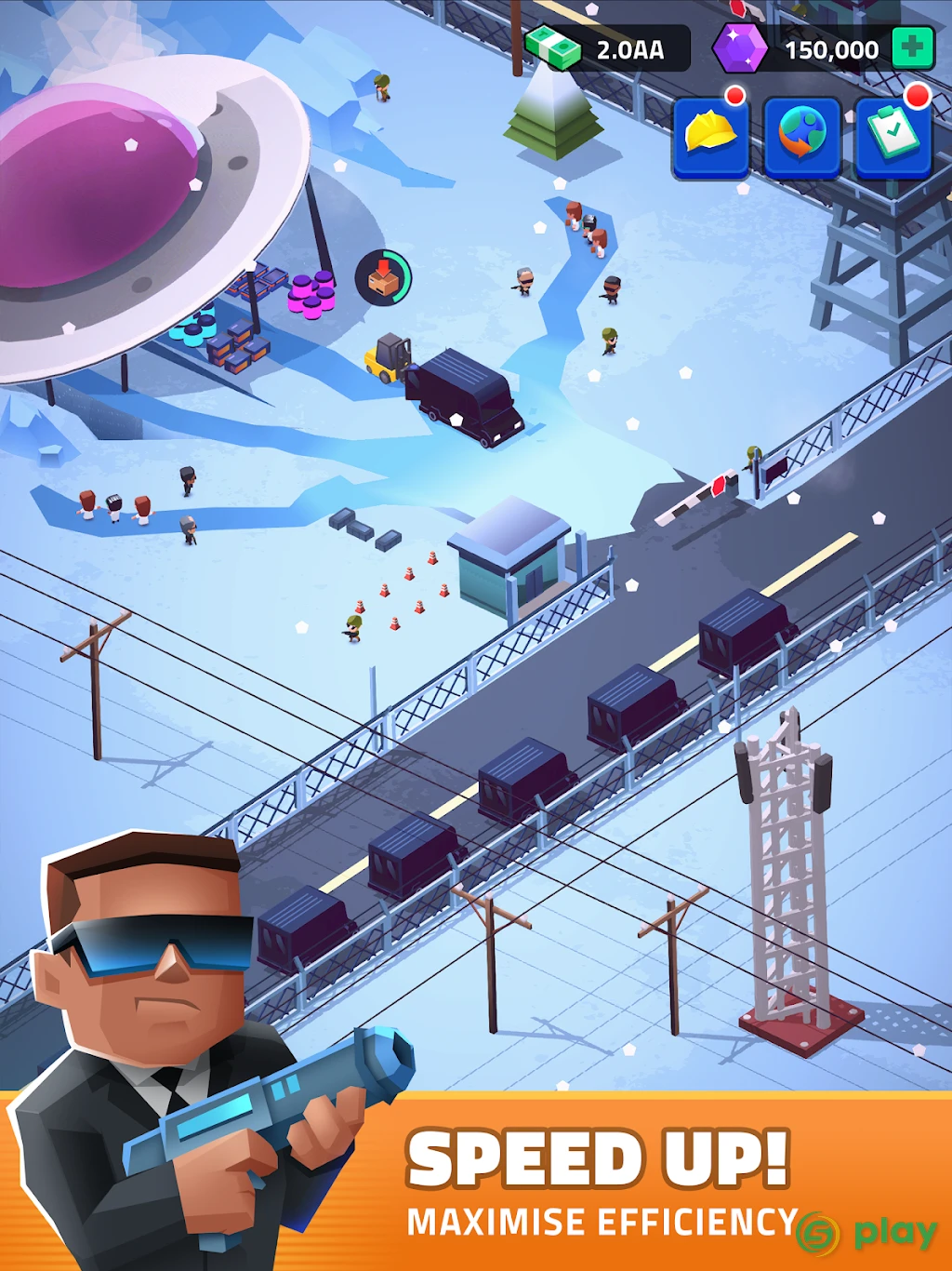 Idle Area 51 — скриншот 9