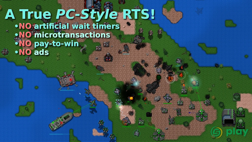 Rusted Warfare - RTS Strategy — скриншот 1
