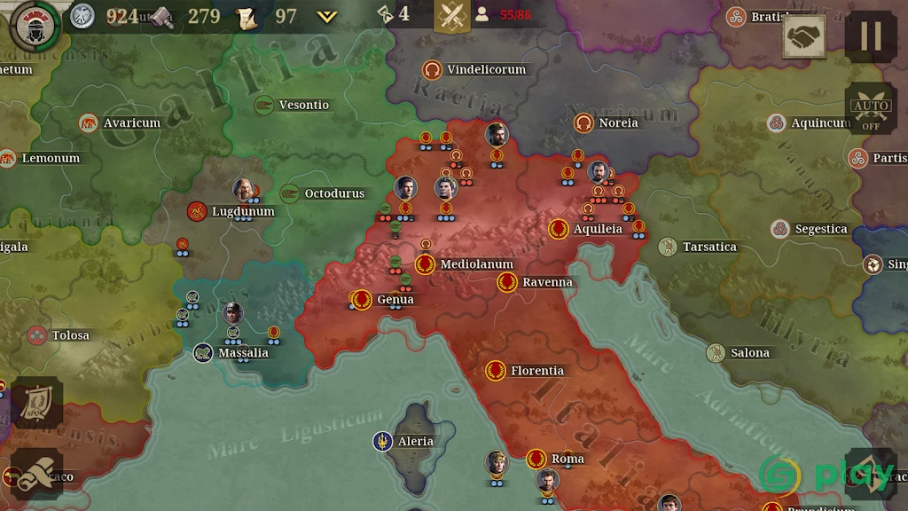 Great Conqueror: Rome- Offline — скриншот 1