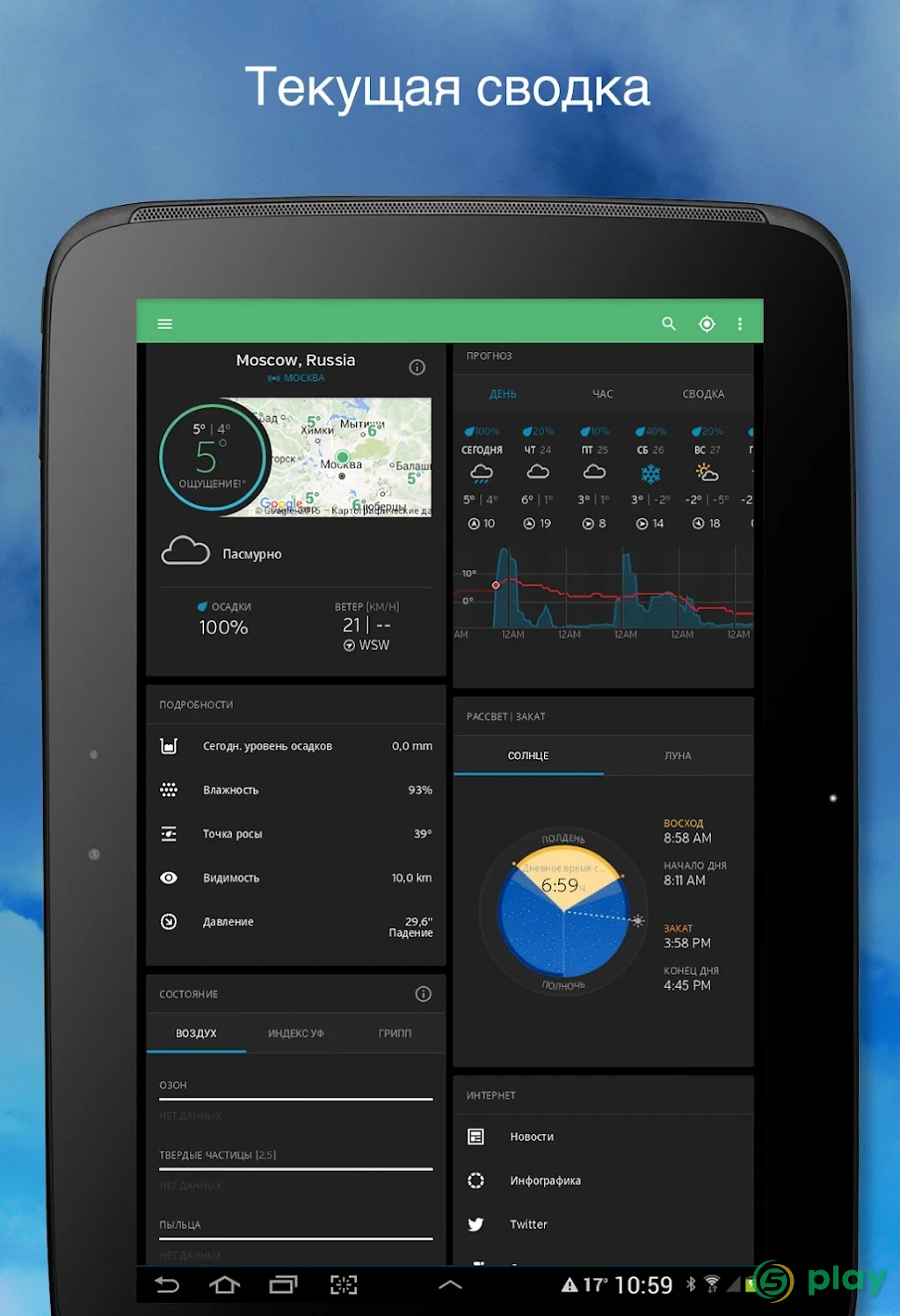 Weather Underground — скриншот 12