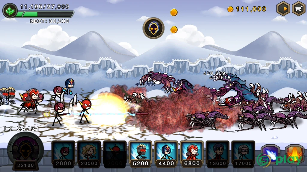 HERO WARS: Super Stickman Defense — скриншот 5