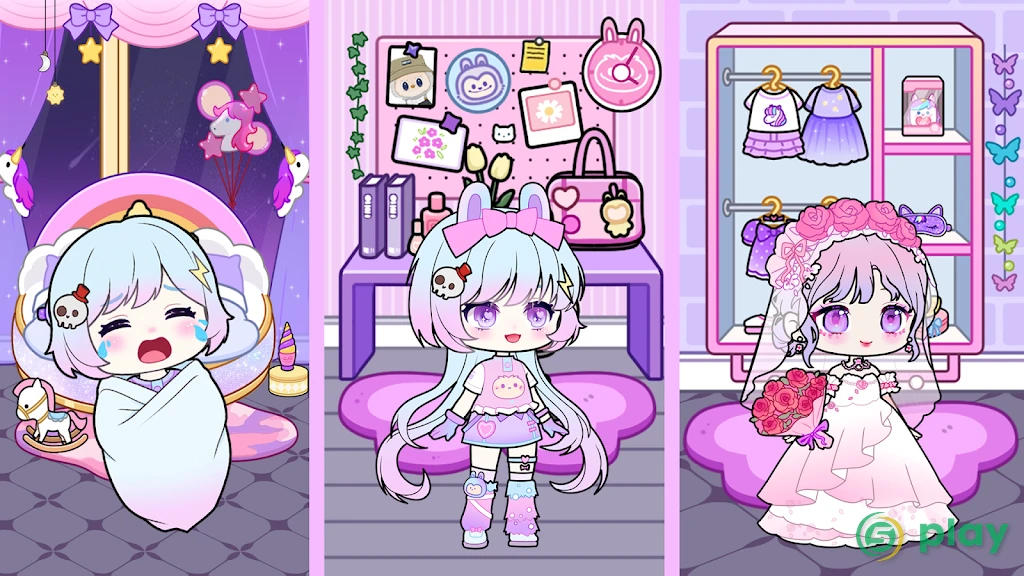 Vlinder Doll: Dress up games — скриншот 1