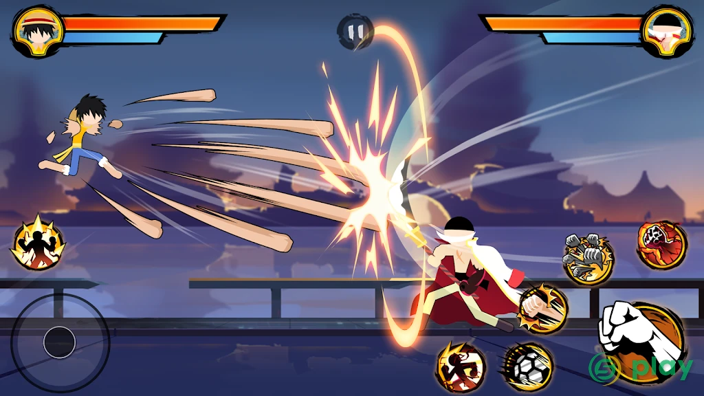 Stickman Pirates Fight — скриншот 1