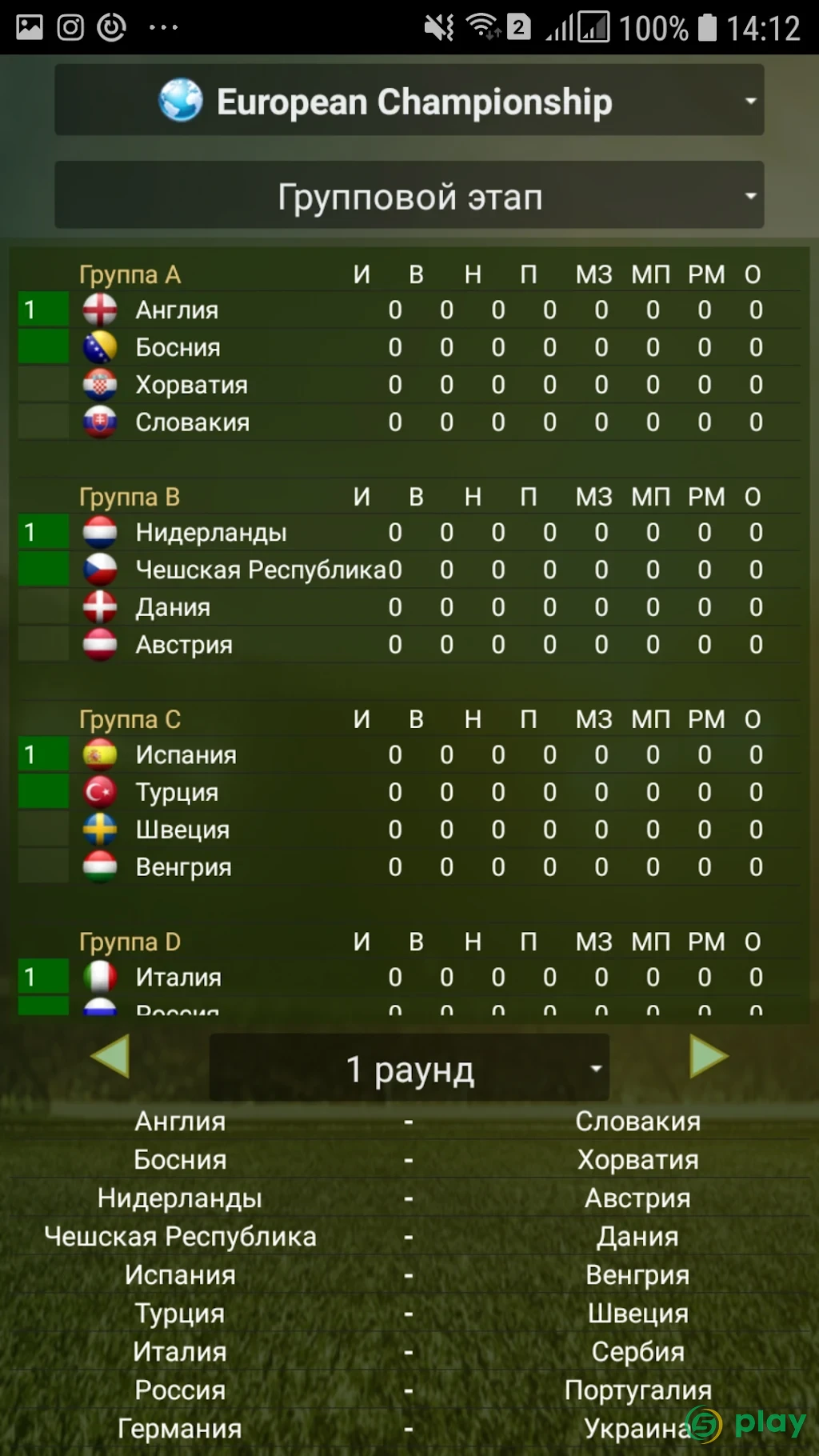 Cyberfoot футбольный менеджер — скриншот 2
