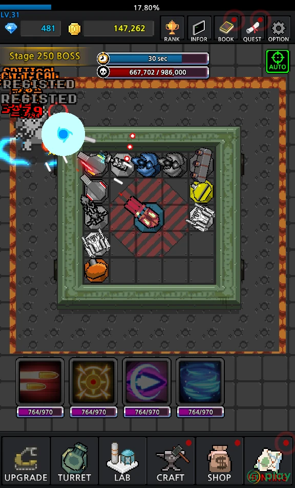 Grow Turret - Idle Clicker Defense — скриншот 4