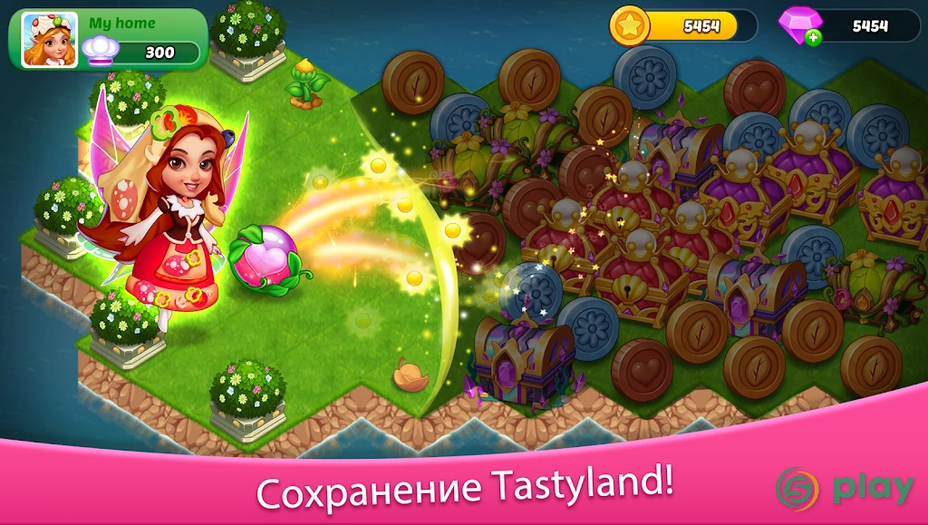 Tastyland-merge&puzzle cooking — скриншот 2