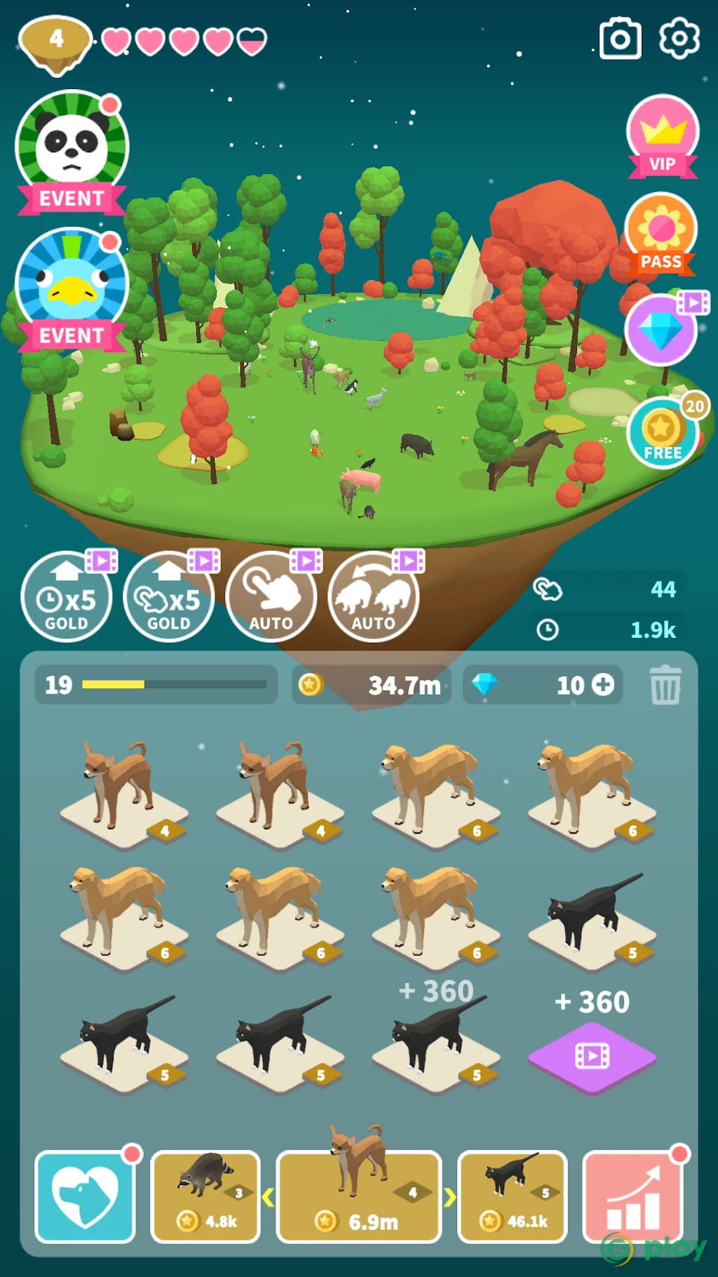 Merge Safari - Fantastic Animal Isle — скриншот 8
