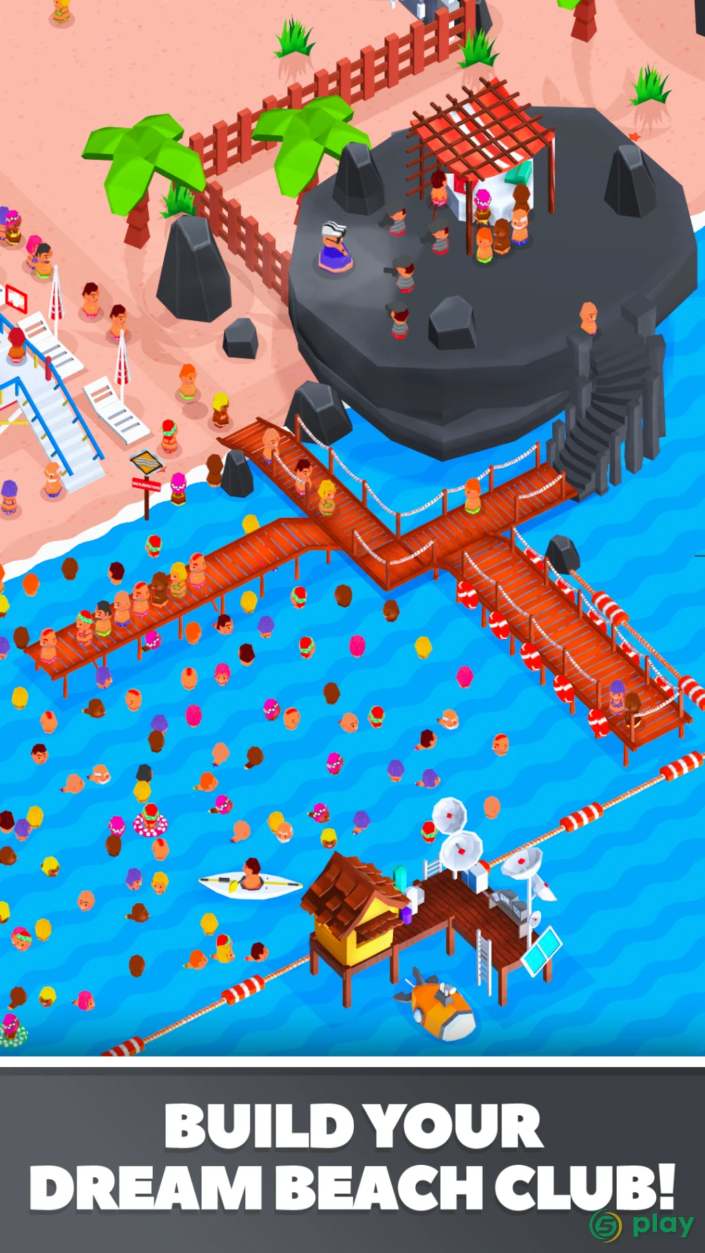 Idle Beach Tycoon : Cash Manager Simulator — скриншот 4