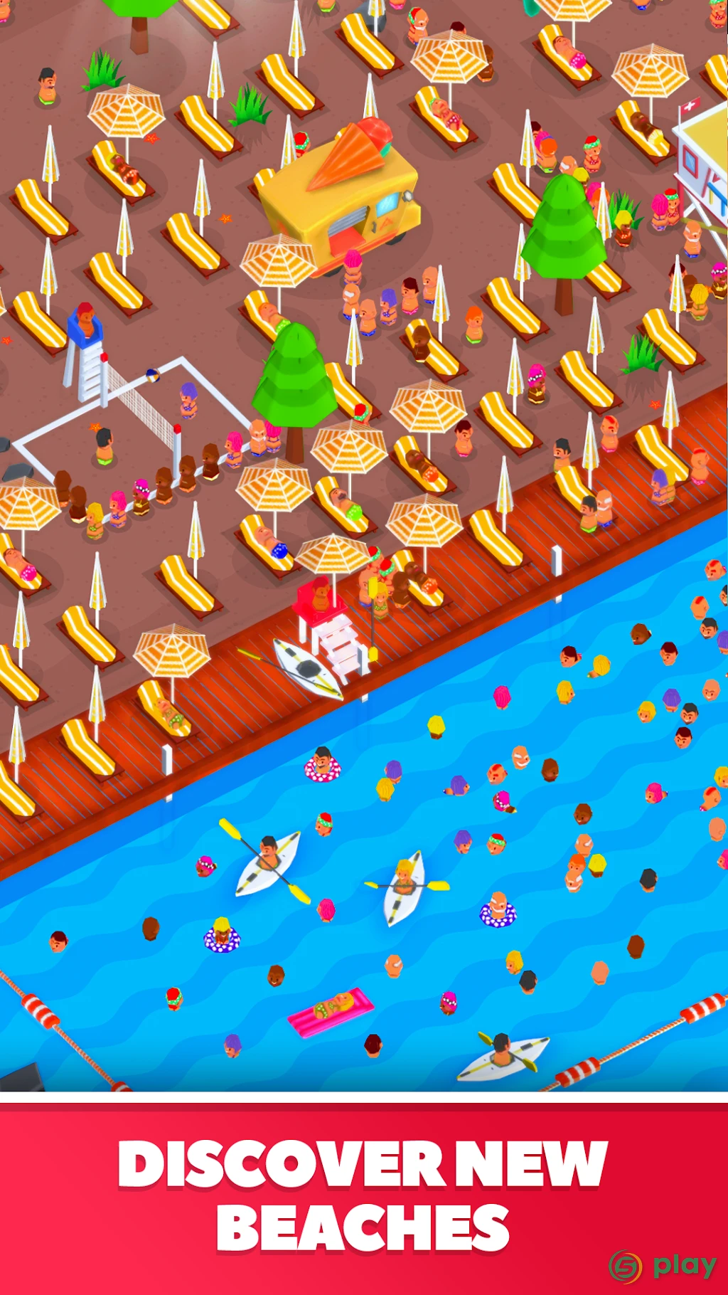 Idle Beach Tycoon : Cash Manager Simulator — скриншот 5