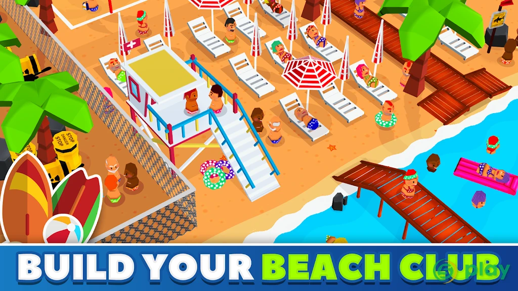 Idle Beach Tycoon : Cash Manager Simulator — скриншот 7
