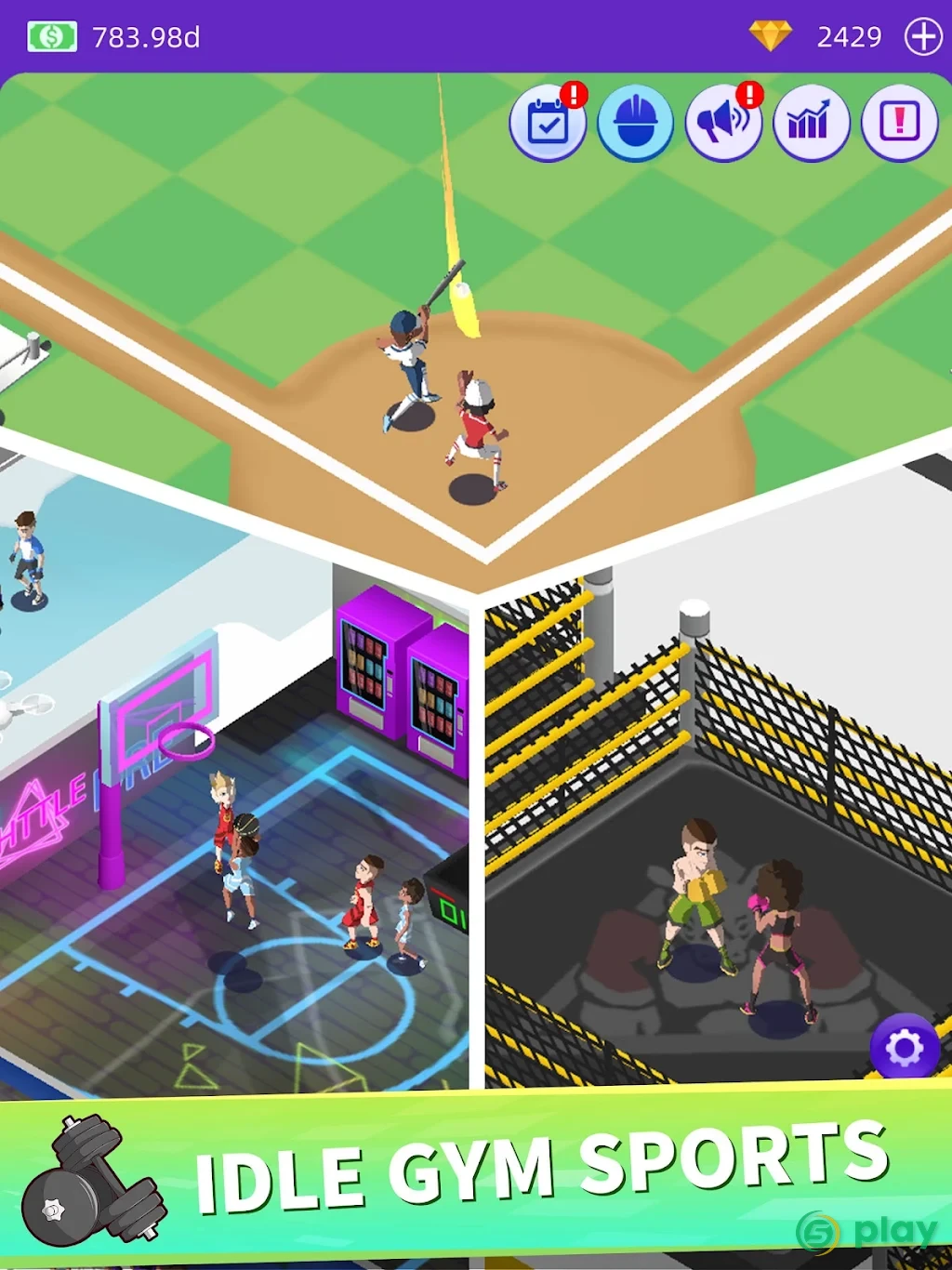 Idle GYM Sports - Fitness Workout Simulator Game — скриншот 11