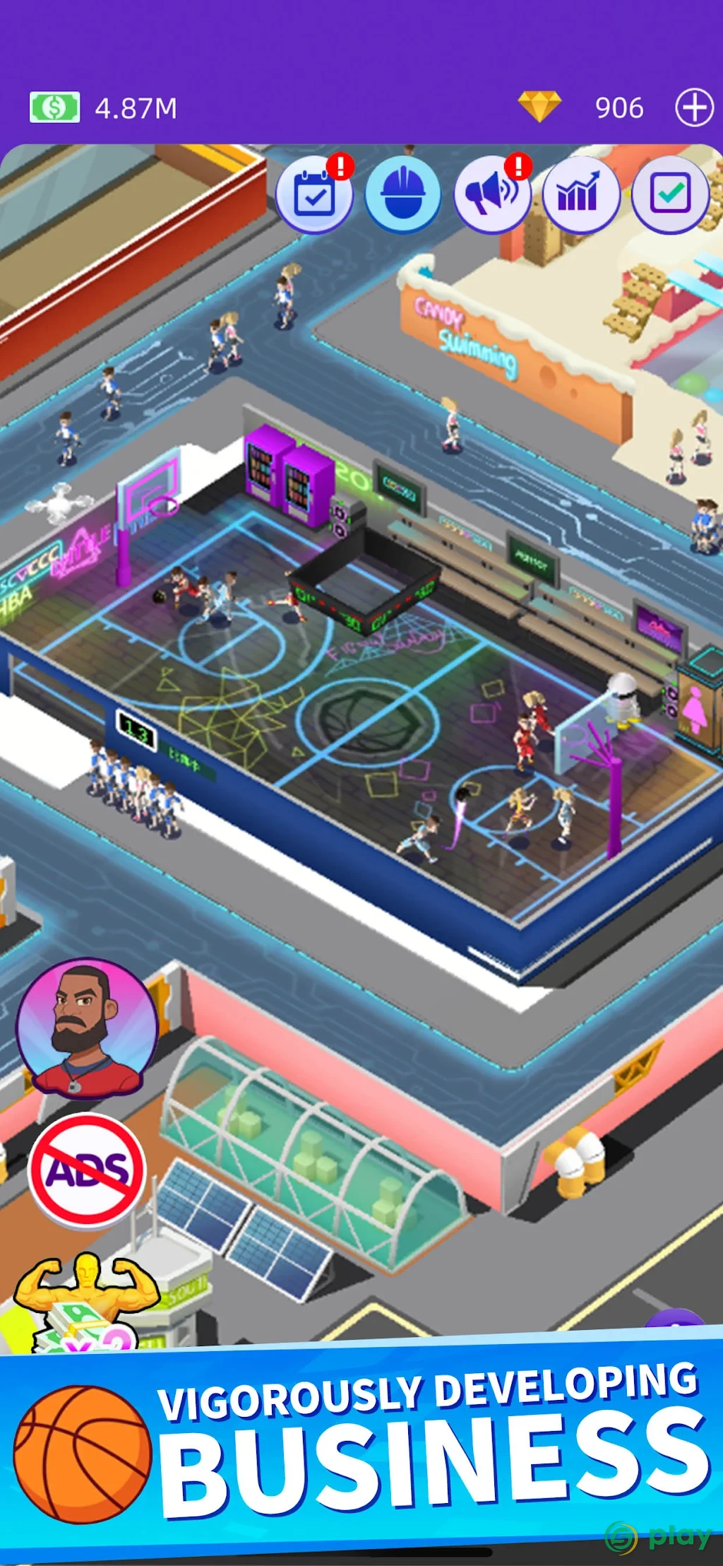 Idle GYM Sports - Fitness Workout Simulator Game — скриншот 3