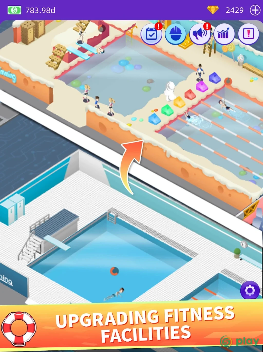 Idle GYM Sports - Fitness Workout Simulator Game — скриншот 9