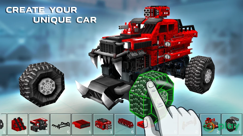 Blocky Cars: танки онлайн пвп — скриншот 1