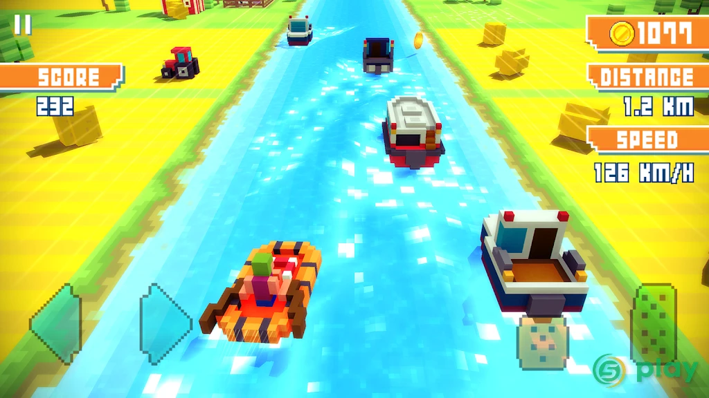 Blocky Highway: Traffic Racing — скриншот 2