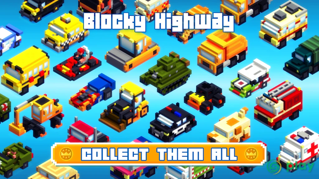 Blocky Highway: Traffic Racing — скриншот 3