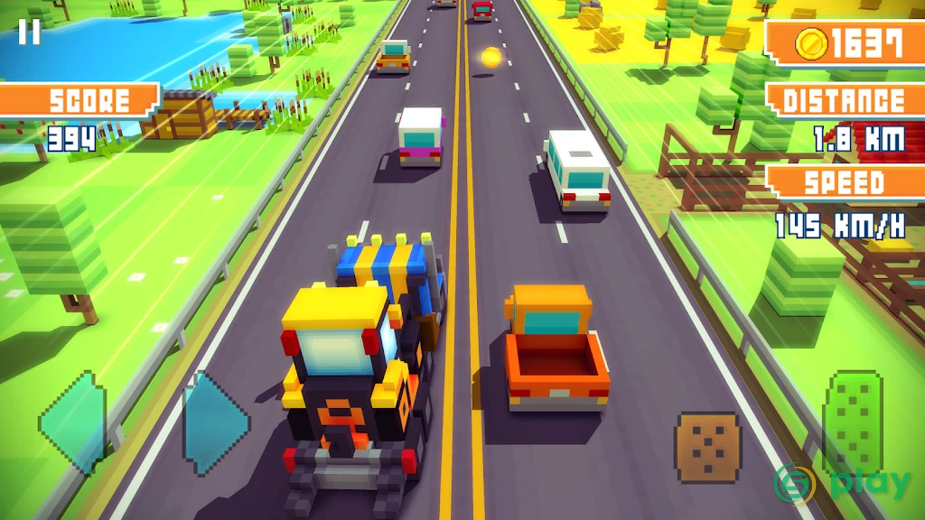 Blocky Highway: Traffic Racing — скриншот 4