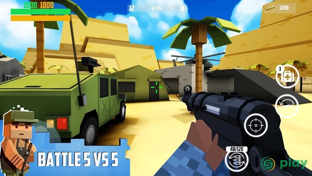 Block Gun: FPS PvP War - Online Gun Shooting Games — скриншот 1