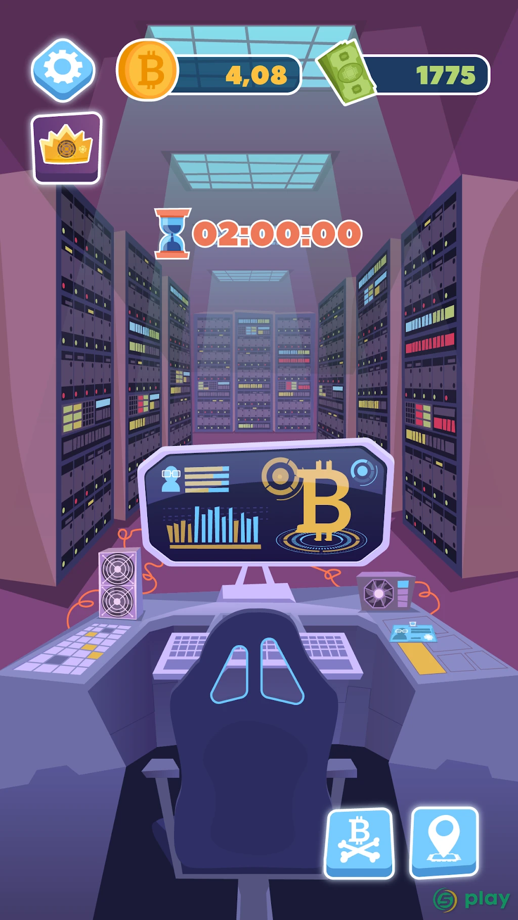 Биткоин майнинг: симулятор жизни, бизнес игра — скриншот 6