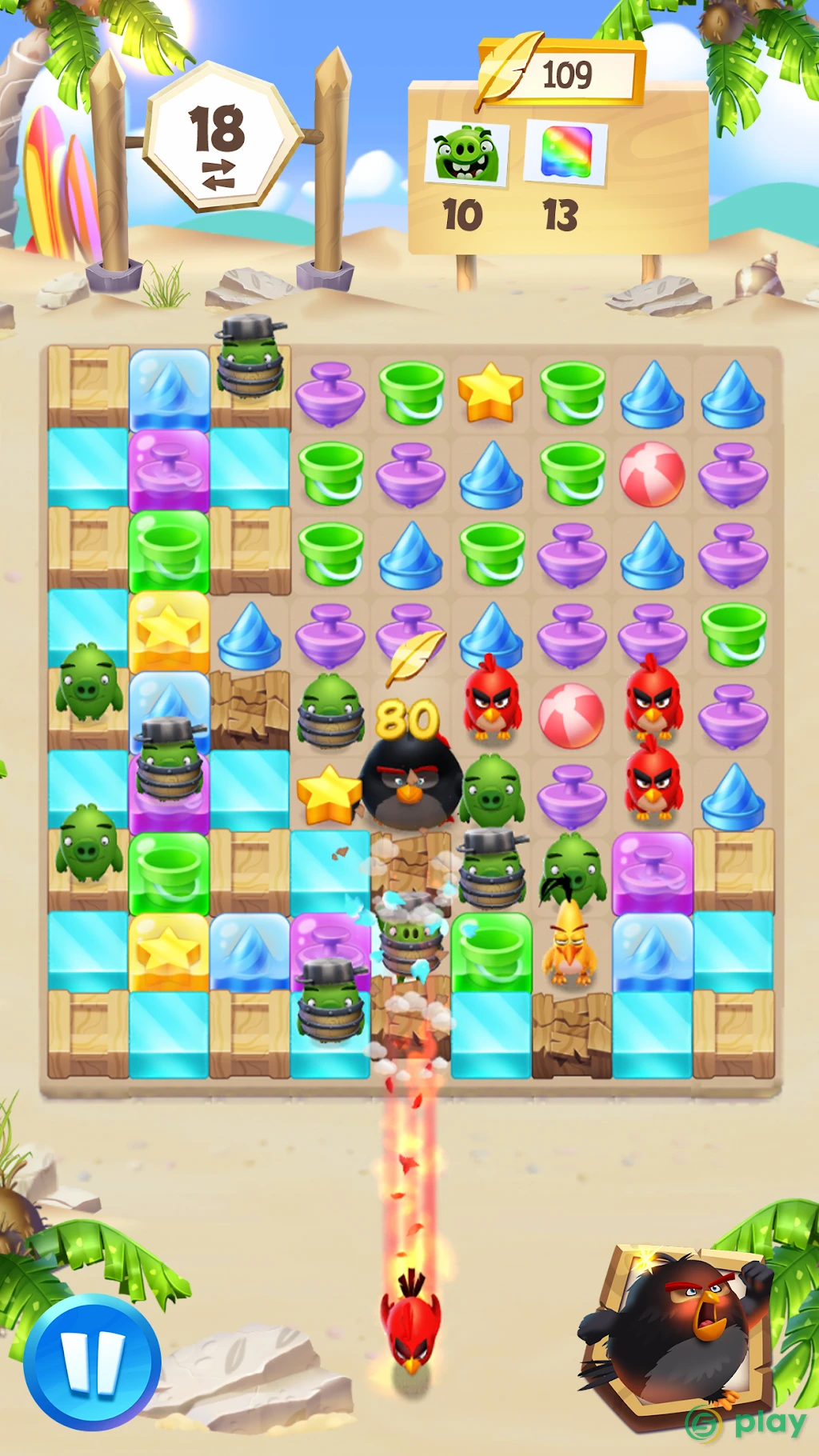 Angry Birds Match 3 — скриншот 5