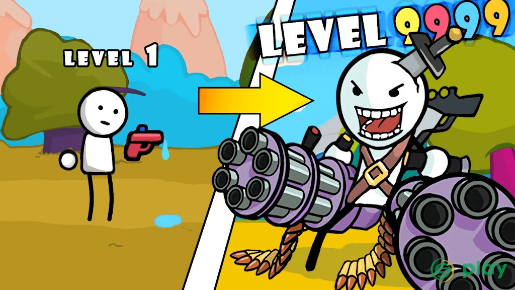 One Gun: Stickman — скриншот 1