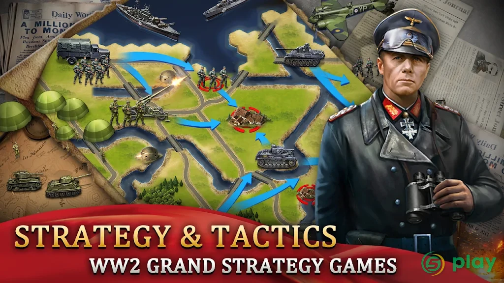WW2: World War 2 Strategy & Tactics games — скриншот 1