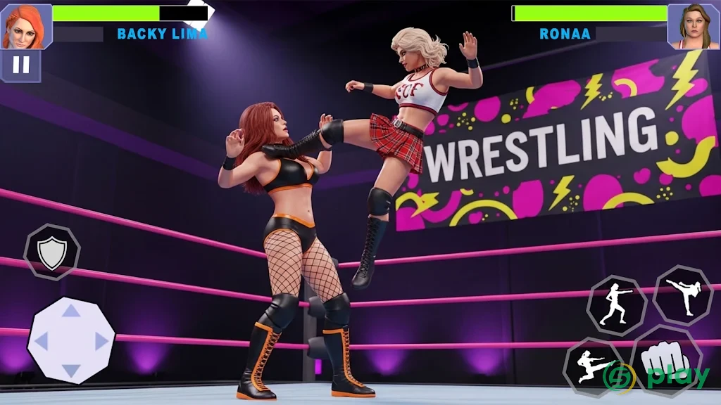 Bad Girls Wrestling Game: клуб файтингов боевой — скриншот 3