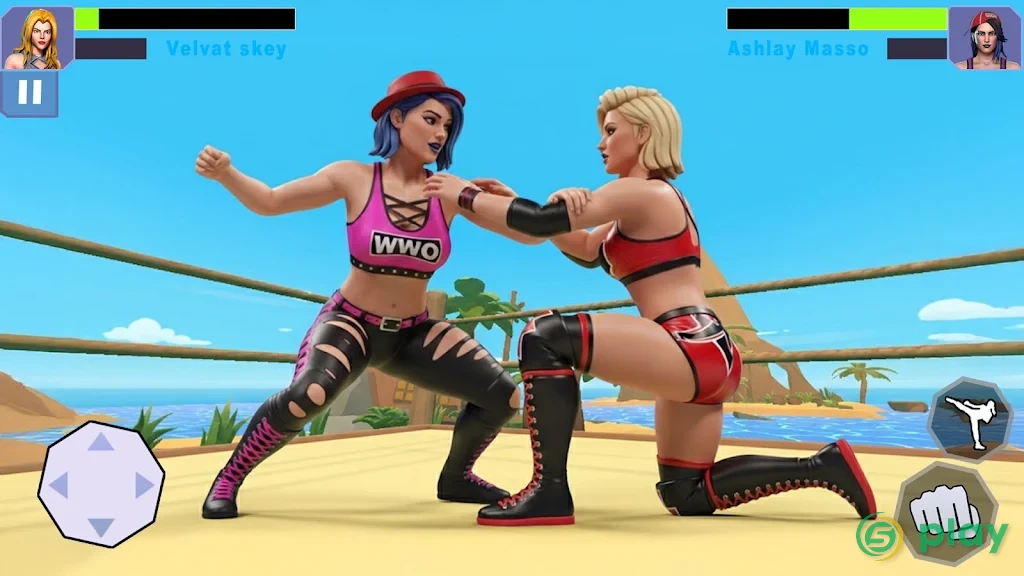 Bad Girls Wrestling Game: клуб файтингов боевой — скриншот 4