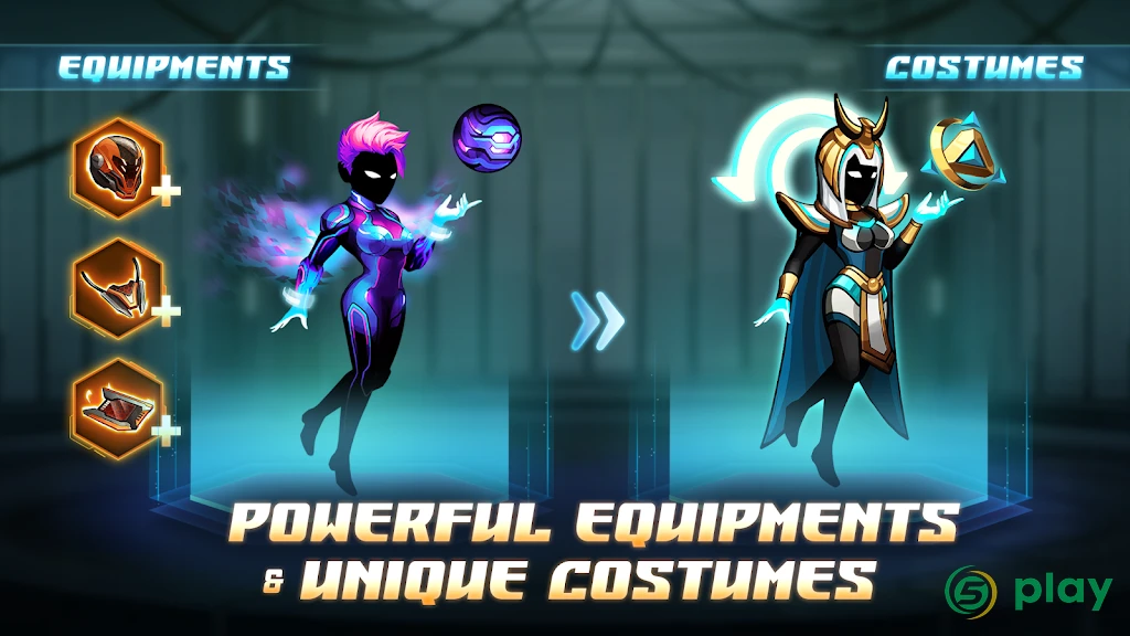Cyber Fighters: Stickman Cyberpunk Impact Fighting — скриншот 2