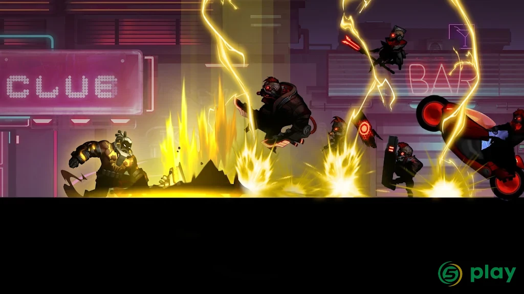 Cyber Fighters: Stickman Cyberpunk Impact Fighting — скриншот 6
