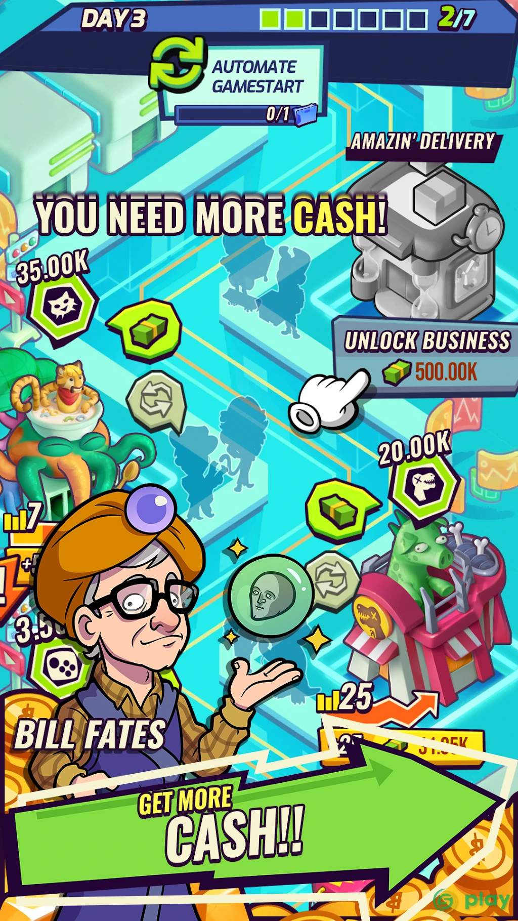 Idle Stonks Tycoon — скриншот 1