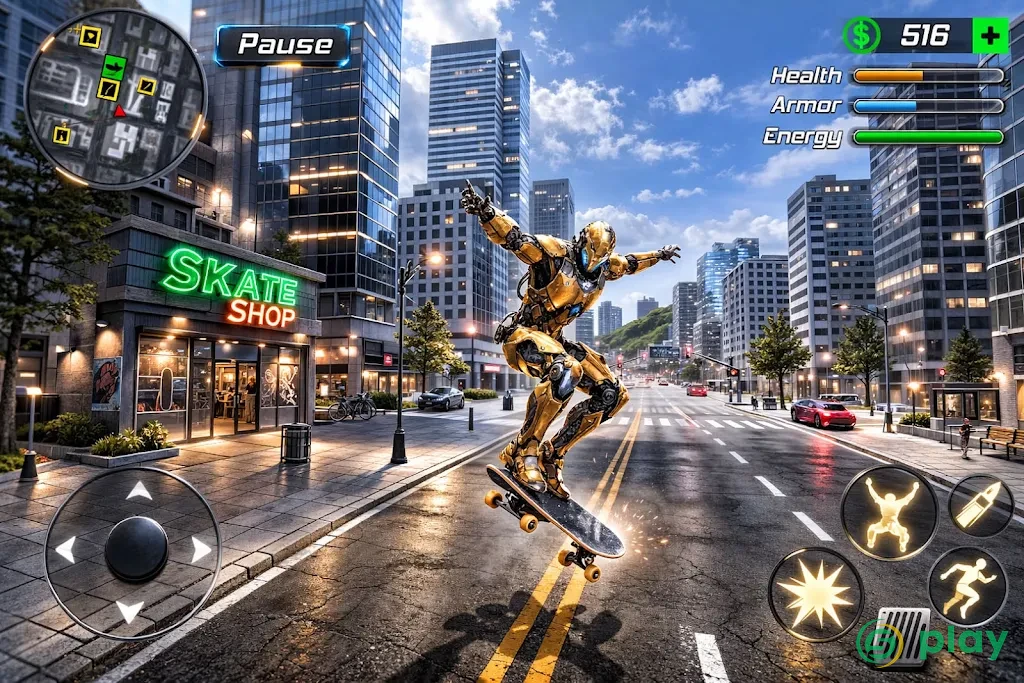 Super Crime Steel War Hero Iron Flying Mech Robot — скриншот 1