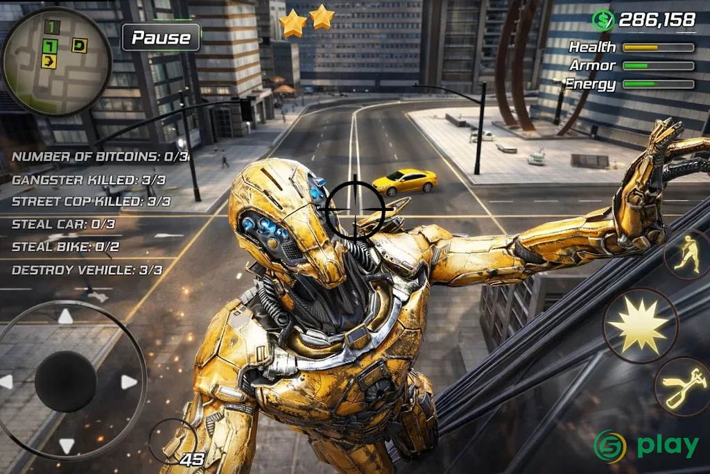 Super Crime Steel War Hero Iron Flying Mech Robot — скриншот 3