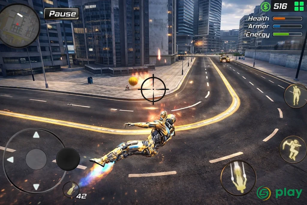 Super Crime Steel War Hero Iron Flying Mech Robot — скриншот 9