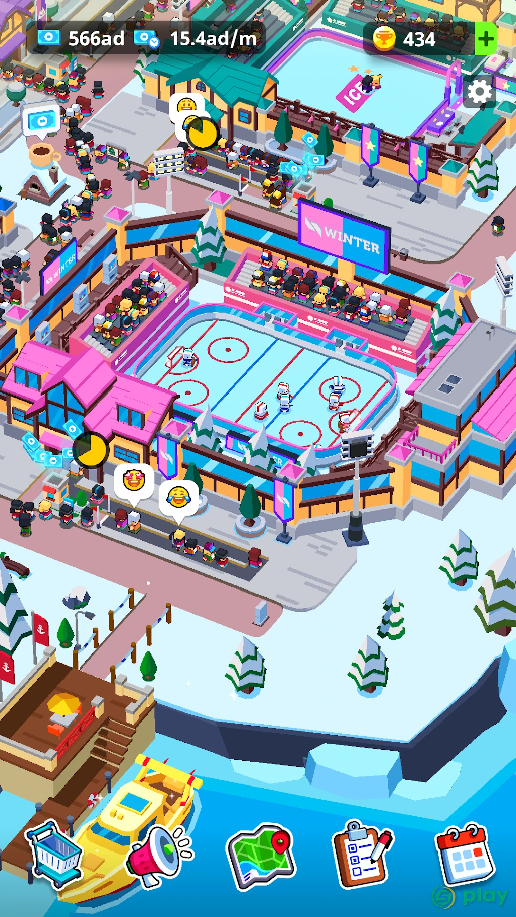 Sports City Tycoon Game - создайте империю спорта — скриншот 5
