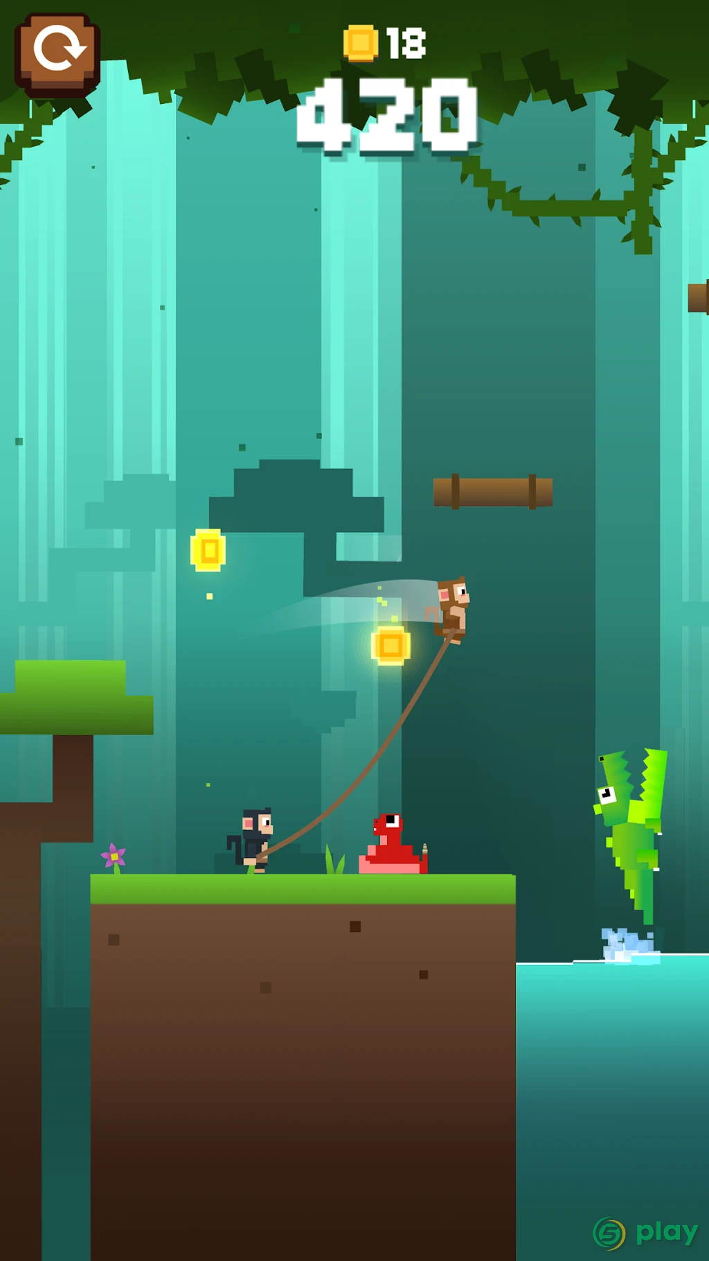 Monkey Ropes — скриншот 1