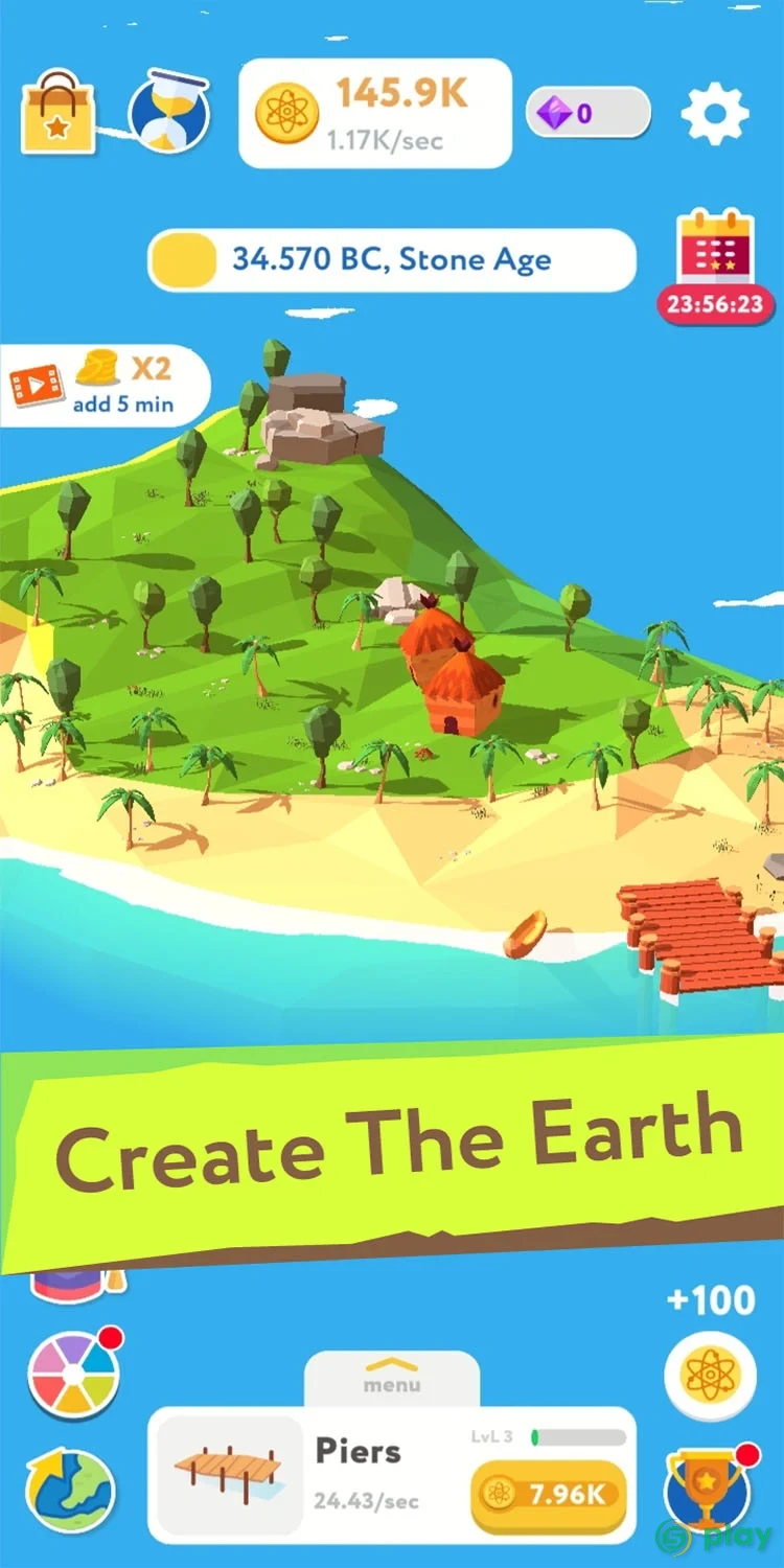 Evolution Idle Tycoon - World Builder Simulator — скриншот 1