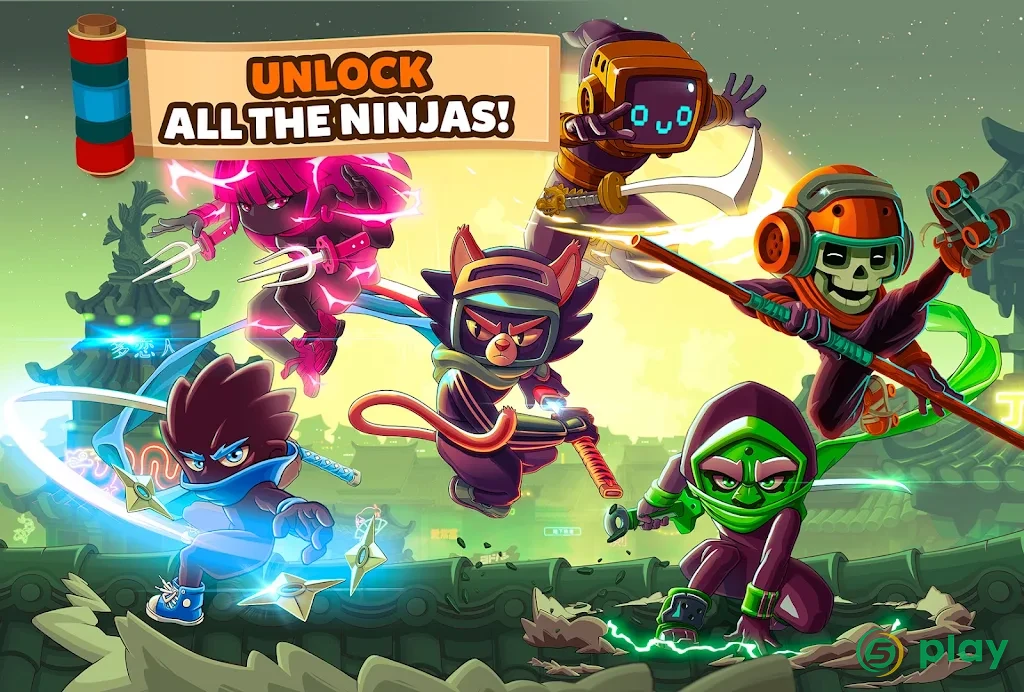 Ninja Dash - Ronin Shinobi: Запуск, прыжок, слэш — скриншот 3